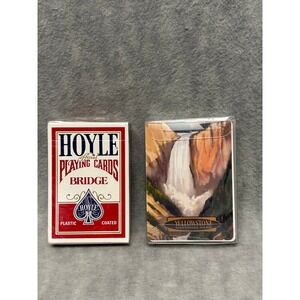 Hoyle Bridge Playing Cards Sealed Plus Yellowstone Standard Playing Cards